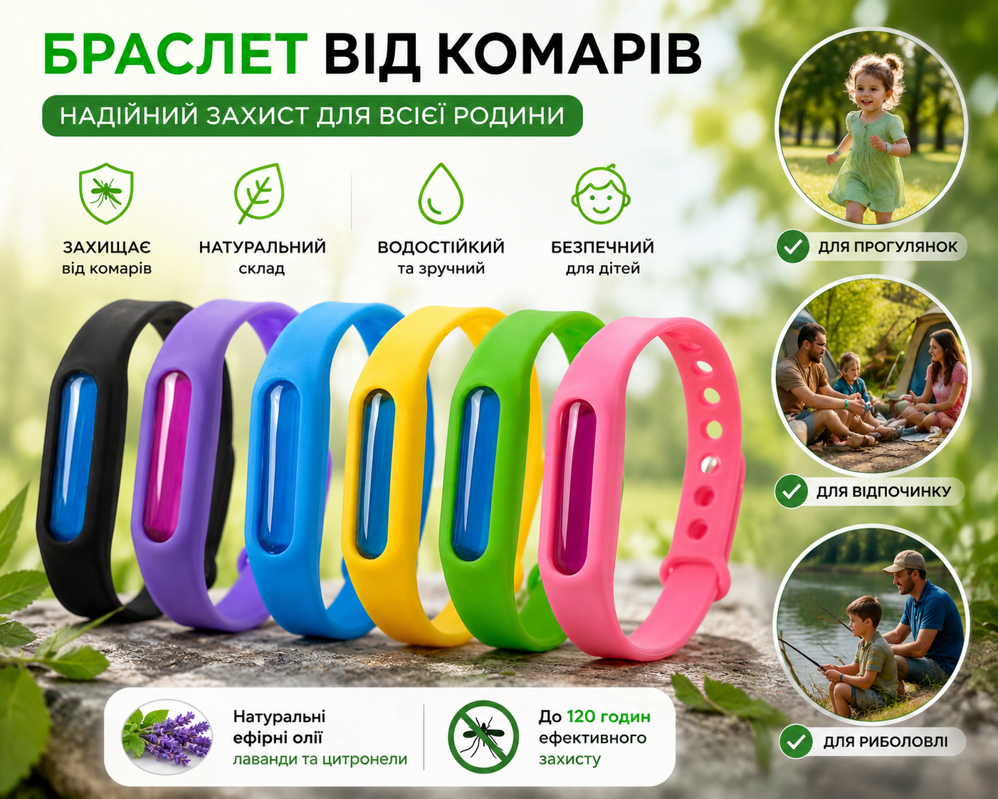 Браслет від комарів
